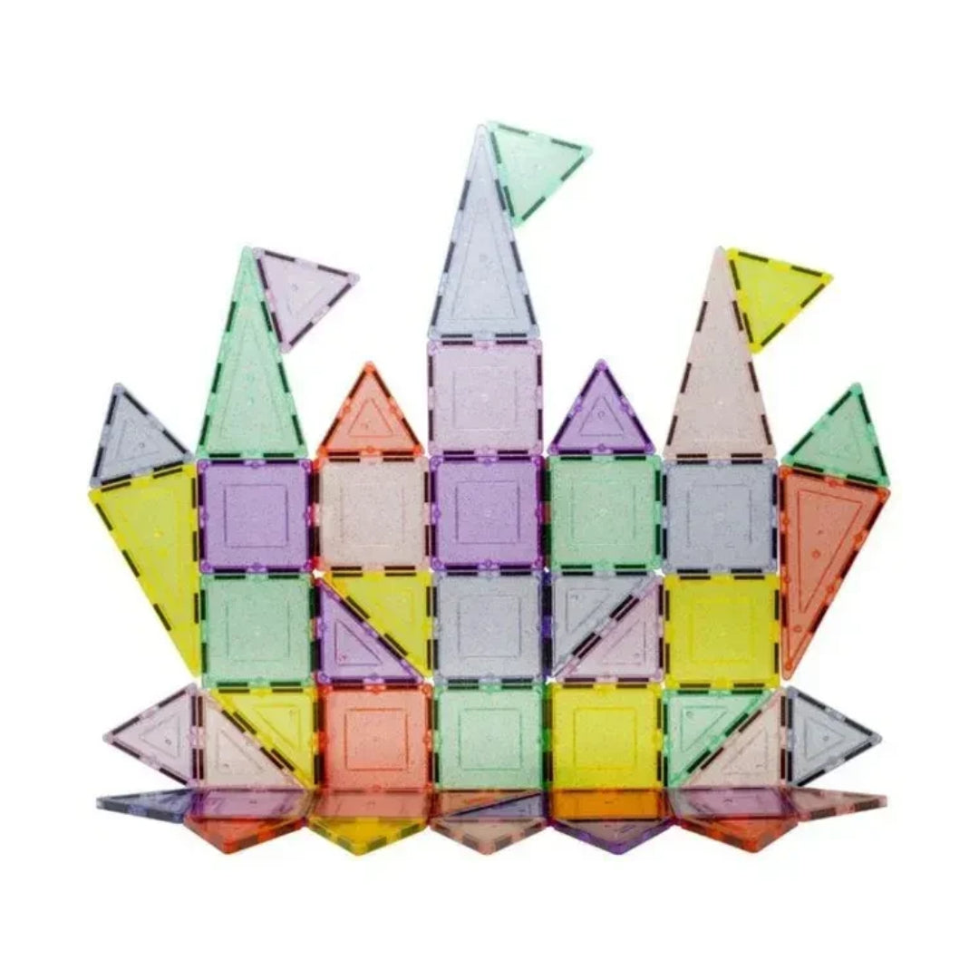 Picasso Tiles - Magnetic Pastel Glitter - 48 Pcs
