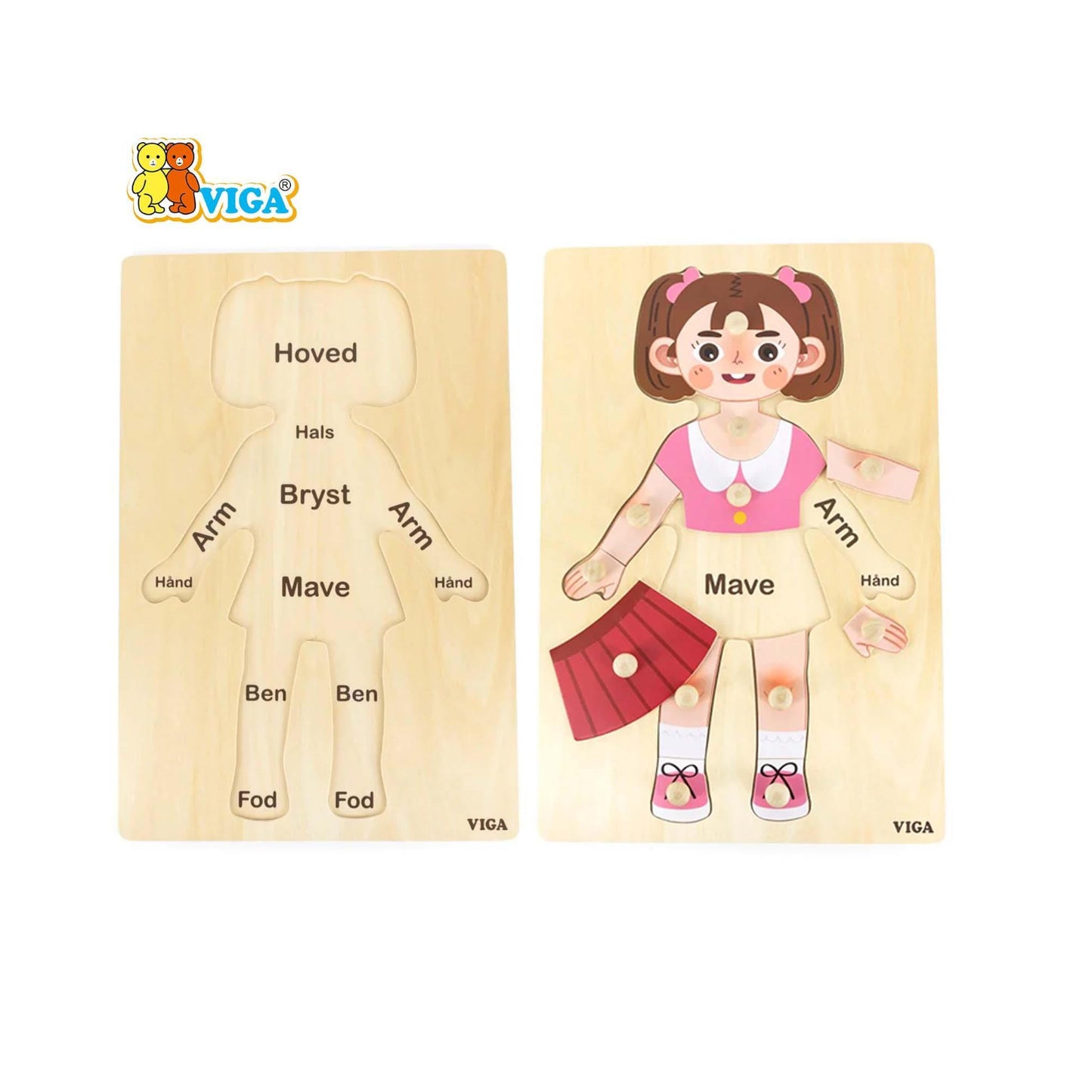 Body Parts Puzzle-Girl(12pcs)