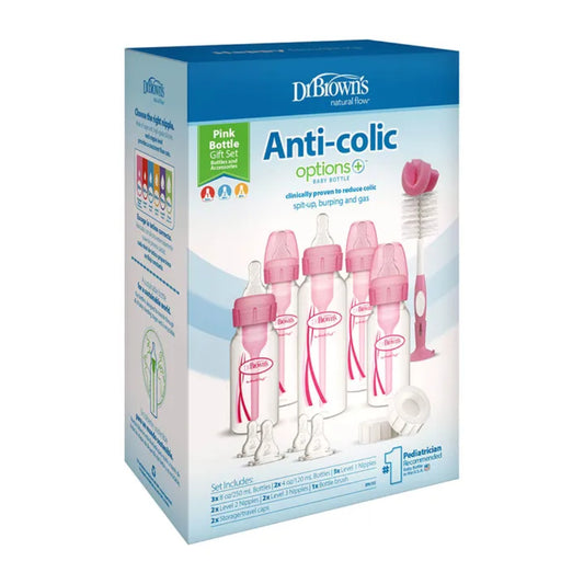 Dr. Brown's - Polypropylene Narrow Anti-Colic Baby Bottle Pink