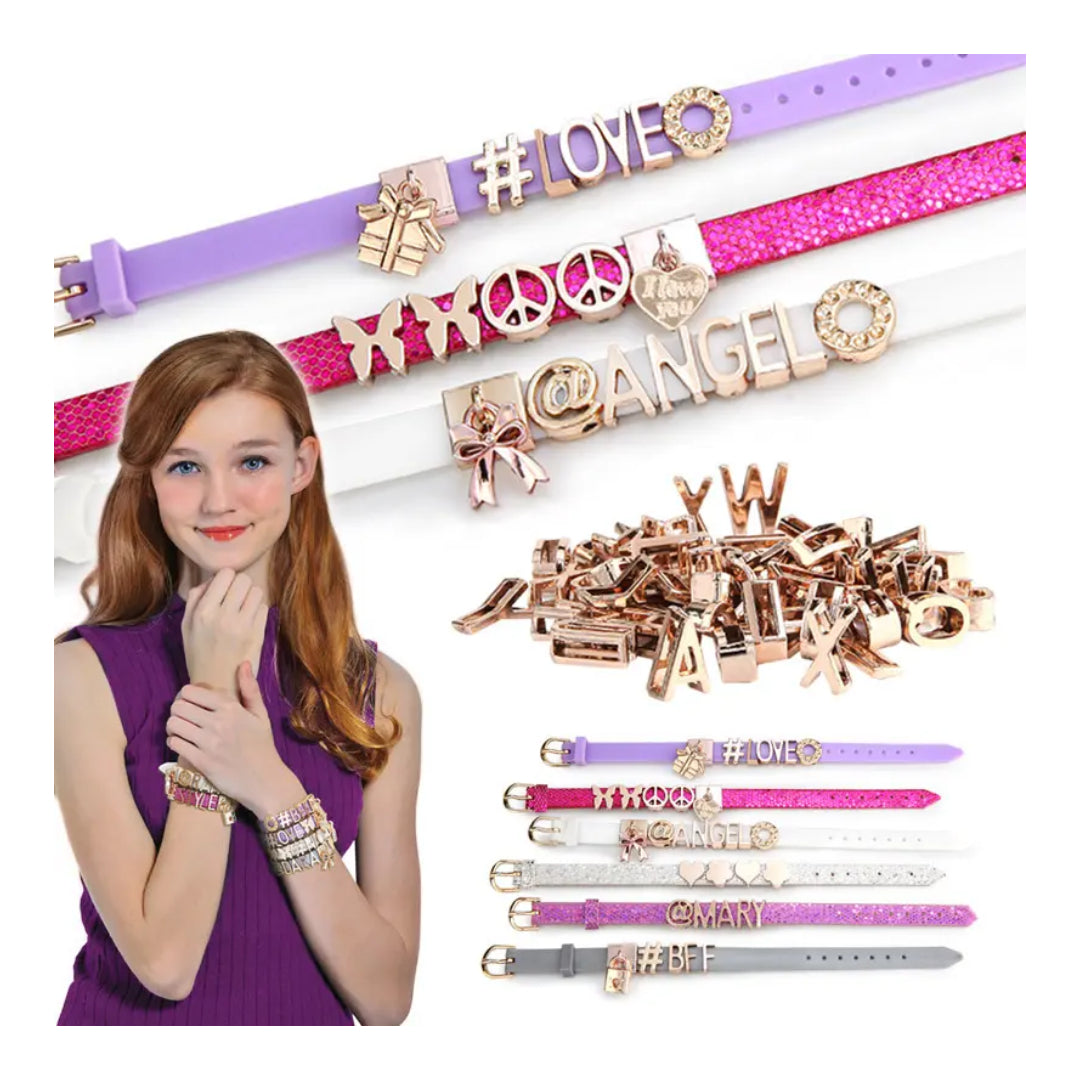 Rose Gold Message Bands