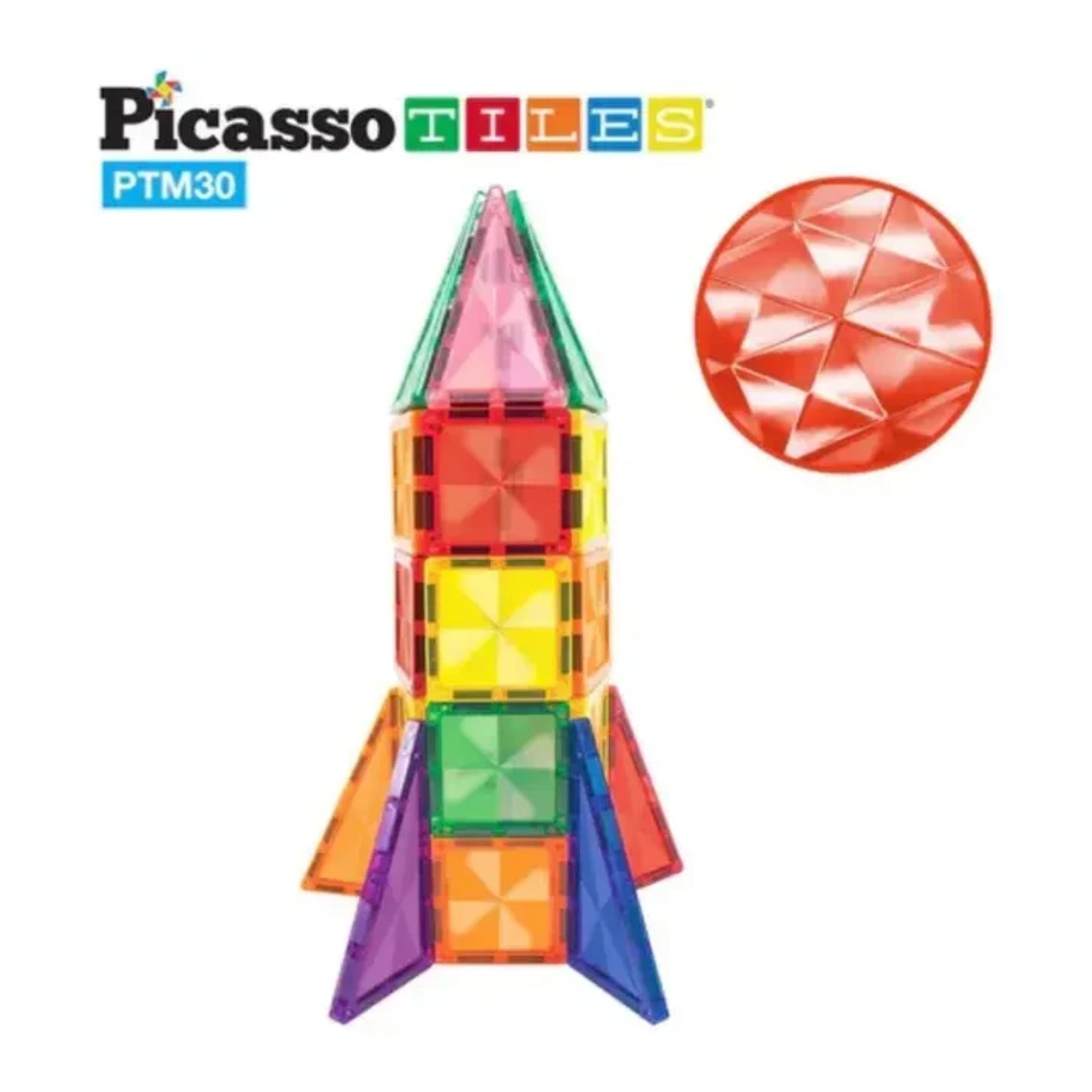 Picasso Tiles - Magnetic Mini Diamond Rocket