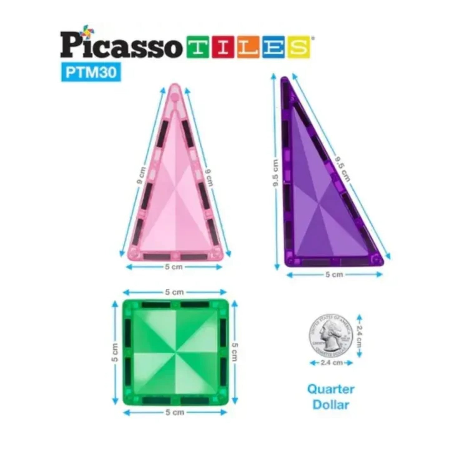 Picasso Tiles - Magnetic Mini Diamond Rocket