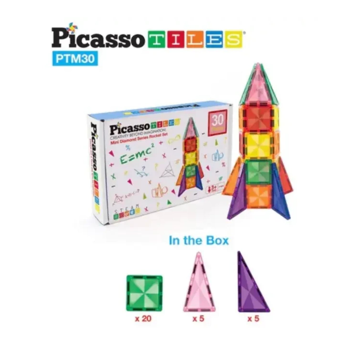 Picasso Tiles - Magnetic Mini Diamond Rocket