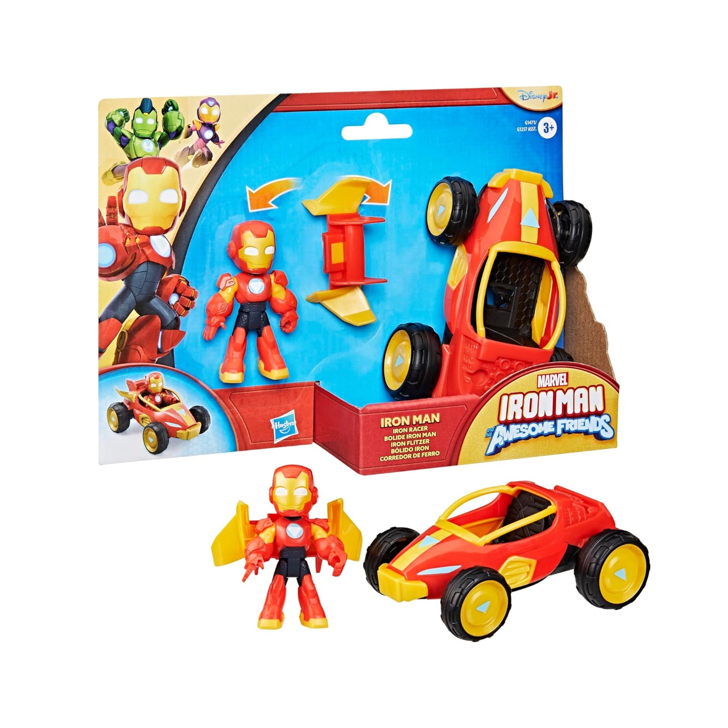 Marvel Iron Man and his Awesome Friends Iron Racer Set