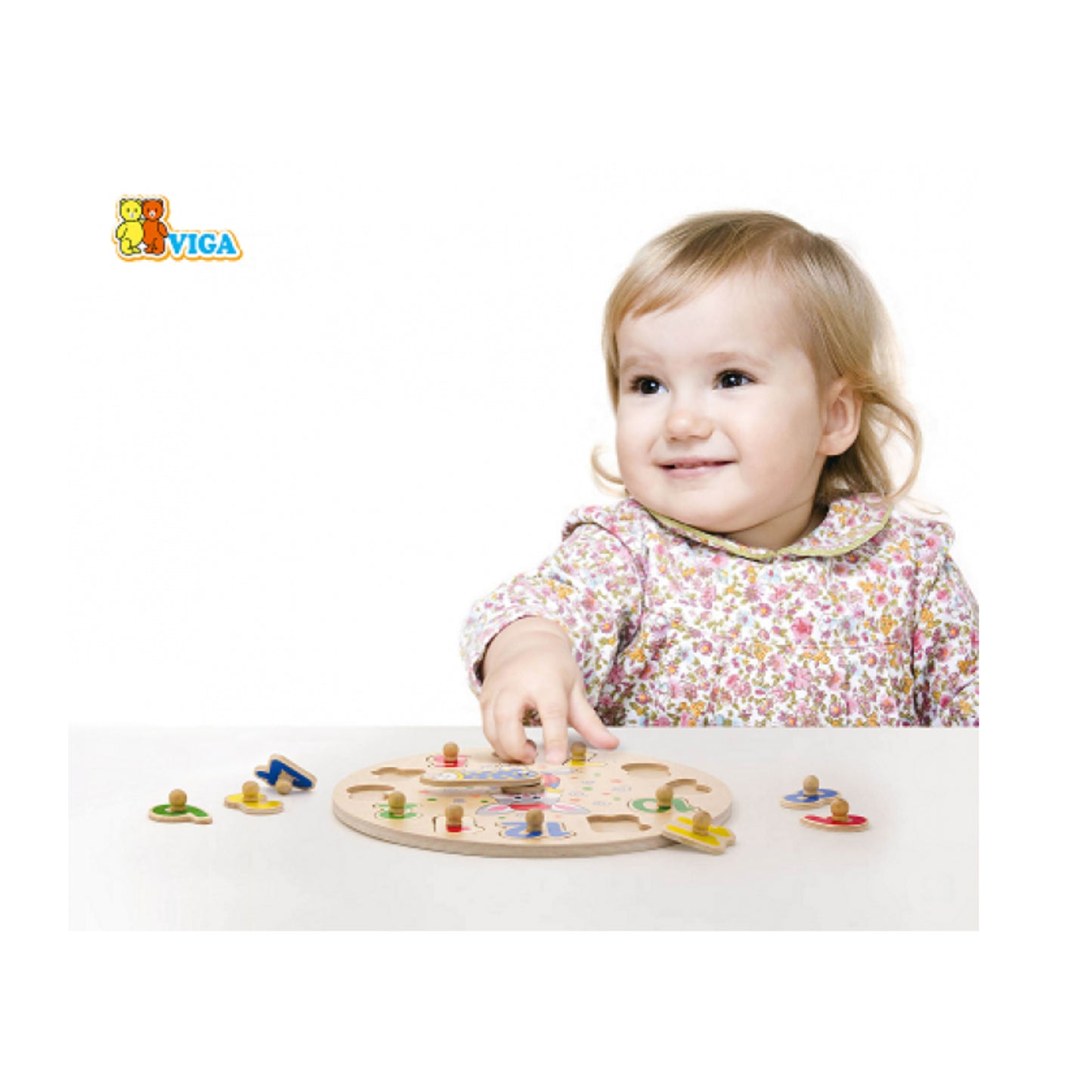 VIGA Wooden Clock Puzzle