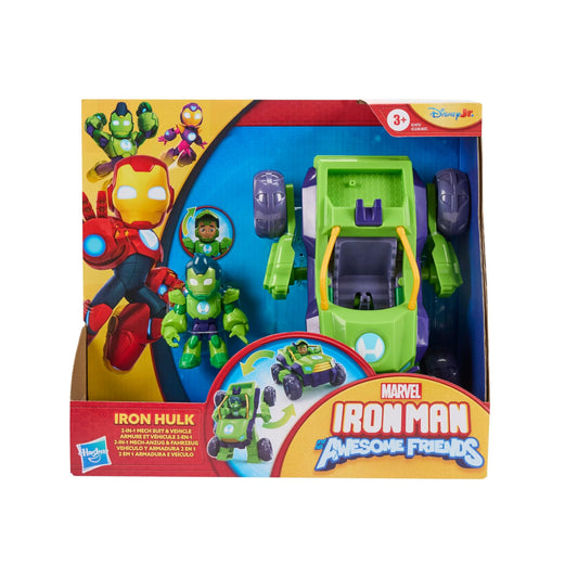 IRON MAN AND HIS AWESOME FRIENDS Marvel 2-in-1 Mech Suit & Vehicle
