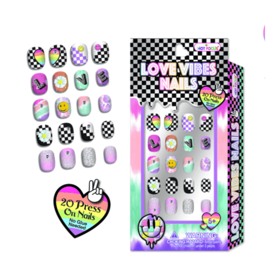 Hot Focus Love Vibes Nails