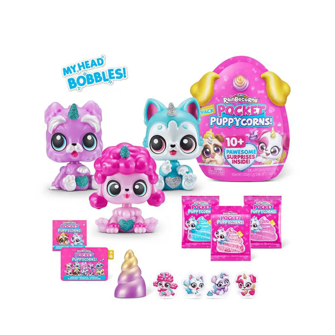 Rainbocorns Pocket Puppycorn Surprise S1 Bobble Head Large PDQ