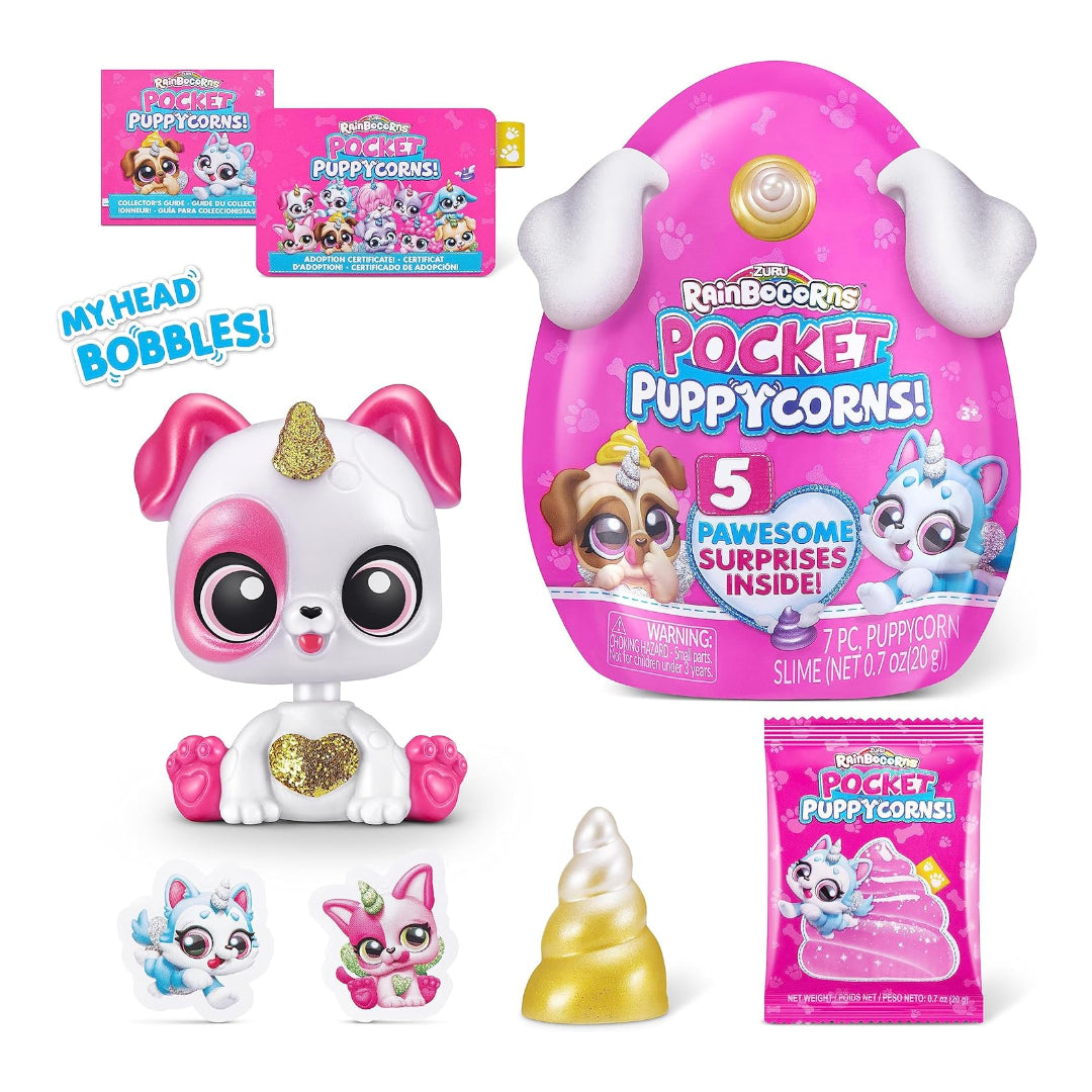 Rainbocorns Pocket Puppycorn Surprise S1 Bobble Head Large PDQ