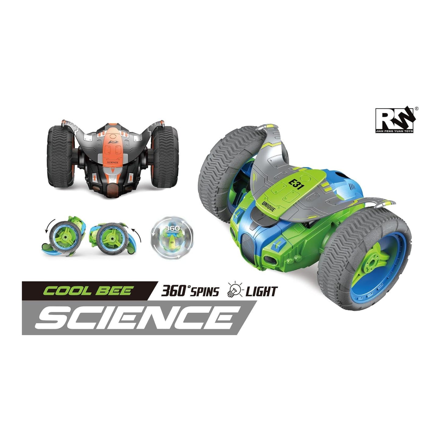 RW Cool Bee Rollerbot 1:12 Scale Remote Controlled Stunt Car
