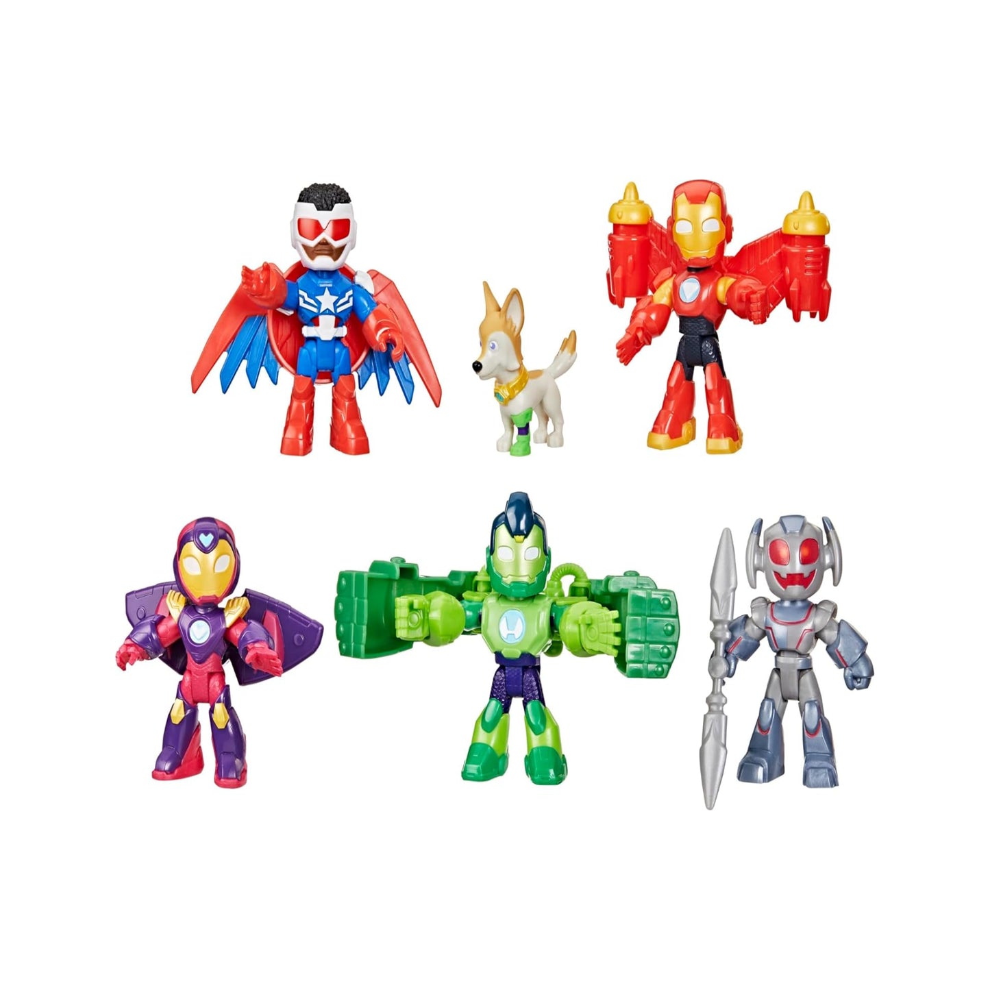 Iron Man and His Awesome Friends Marvel Super Armor Avengers Pack Action Figure Set