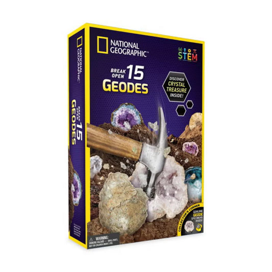 National Geographic Break Open 15 Geodes Kit