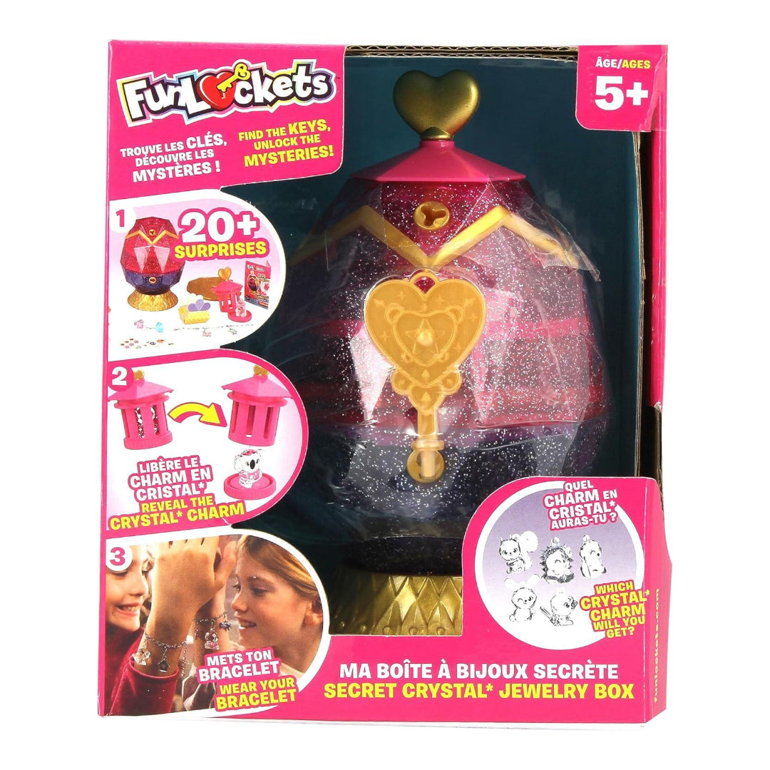 Funlockets Secret Crystal Jewellery Box Egg Design Open Box