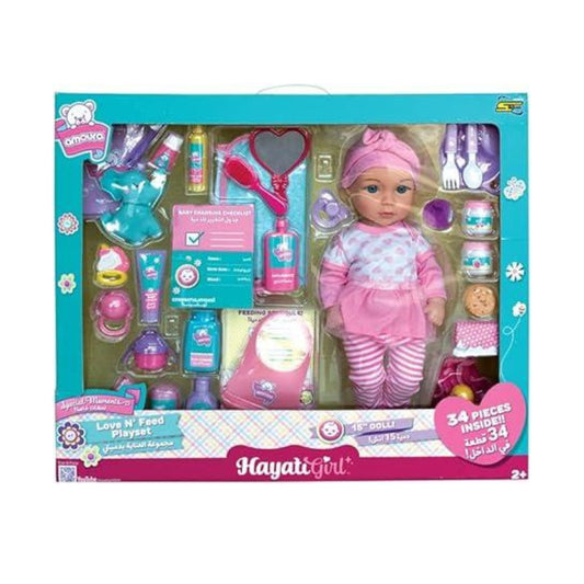 Baby Amoura Love & Feed 15-Inch Doll Set
