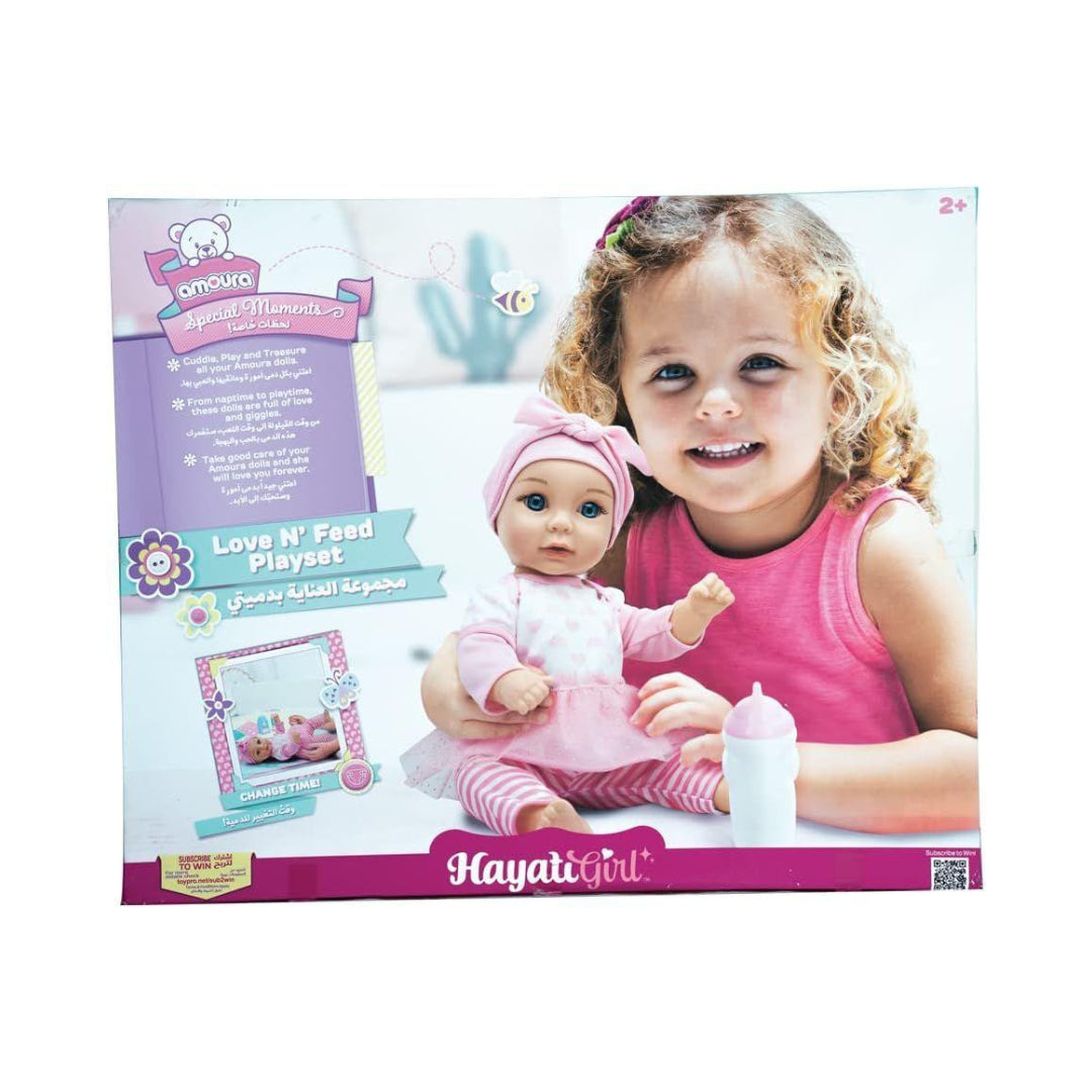 Baby Amoura Love & Feed 15-Inch Doll Set