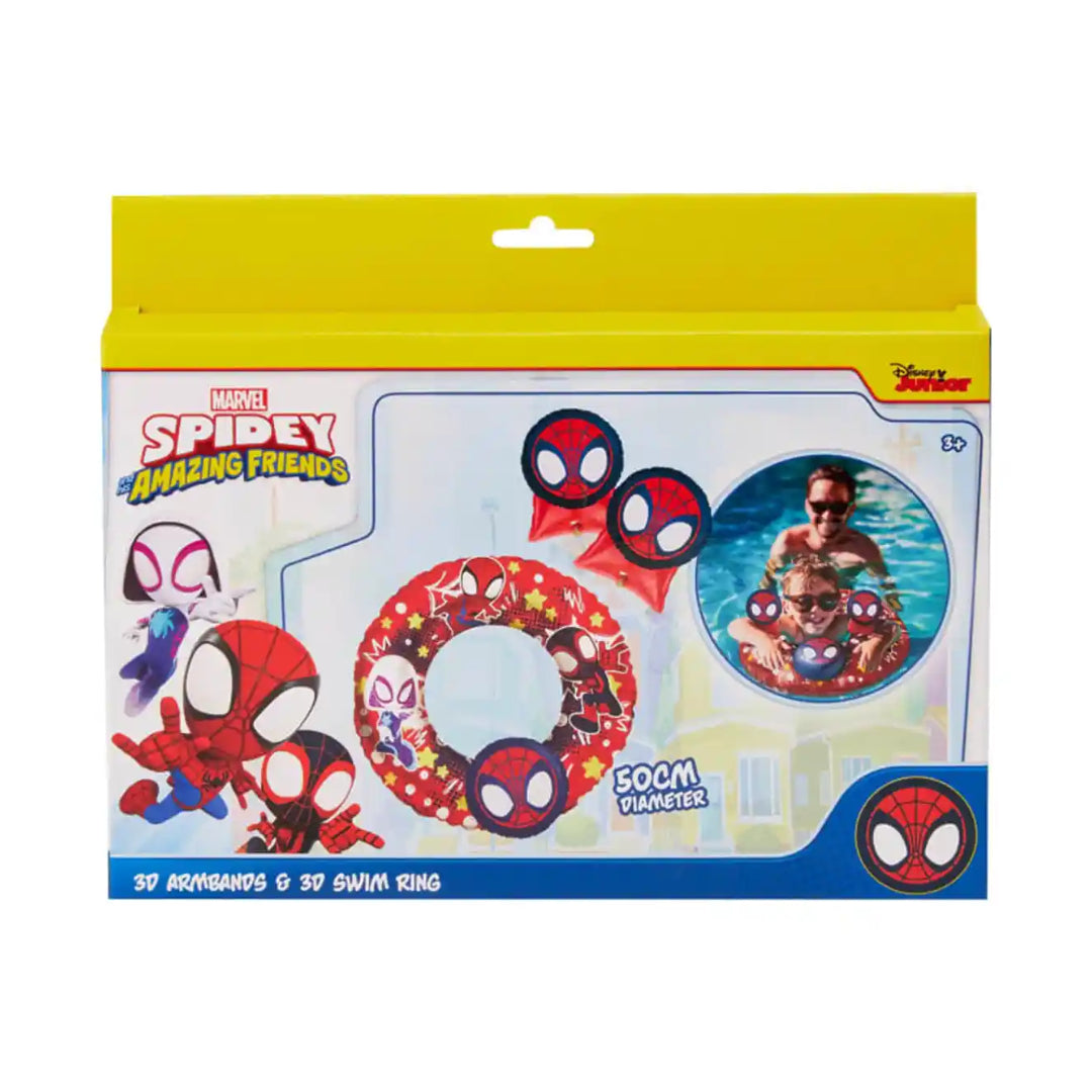 Marvel Spidey 50cm 3D Arm Band and Swim Ring