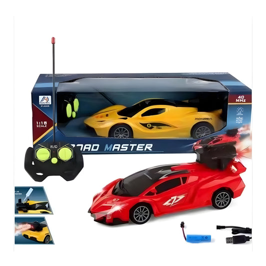 1:18 5CH Electric Simulation RC Car Toy Radio Remote Control Car Toy Model RC Spray Car With Light