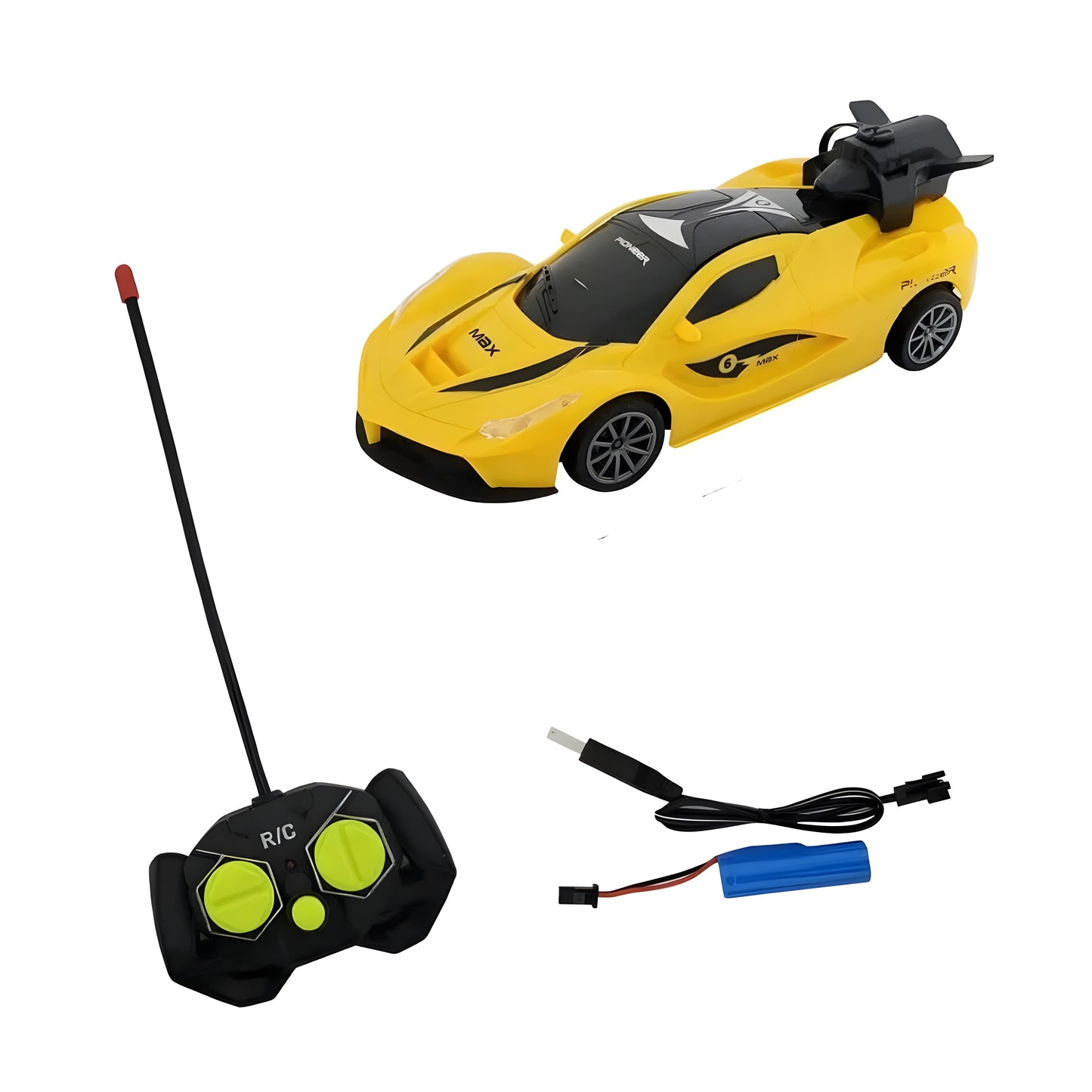 1:18 5CH Electric Simulation RC Car Toy Radio Remote Control Car Toy Model RC Spray Car With Light