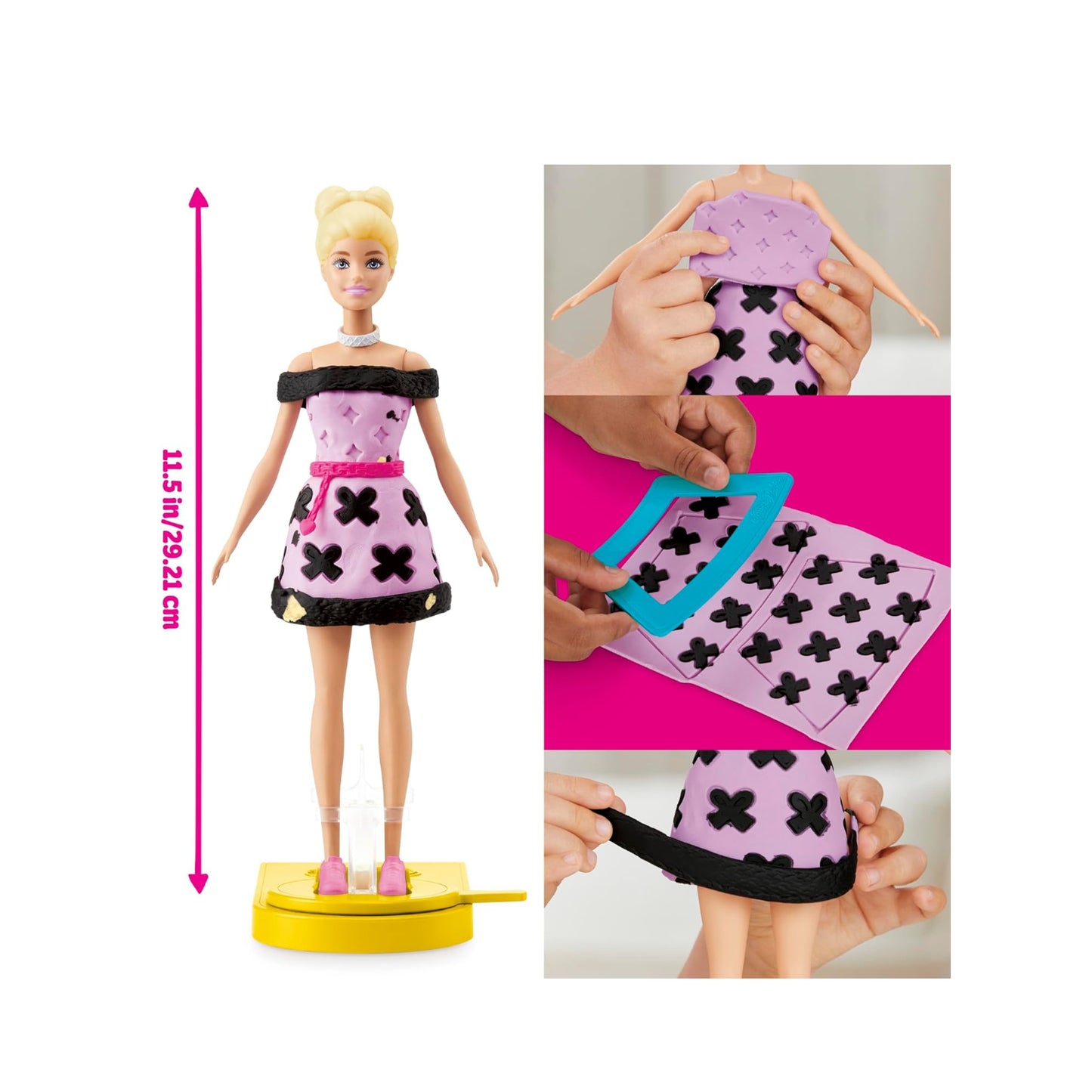 Play-Doh Barbie Designer Fashion Show Set, Make Doll Clothes
