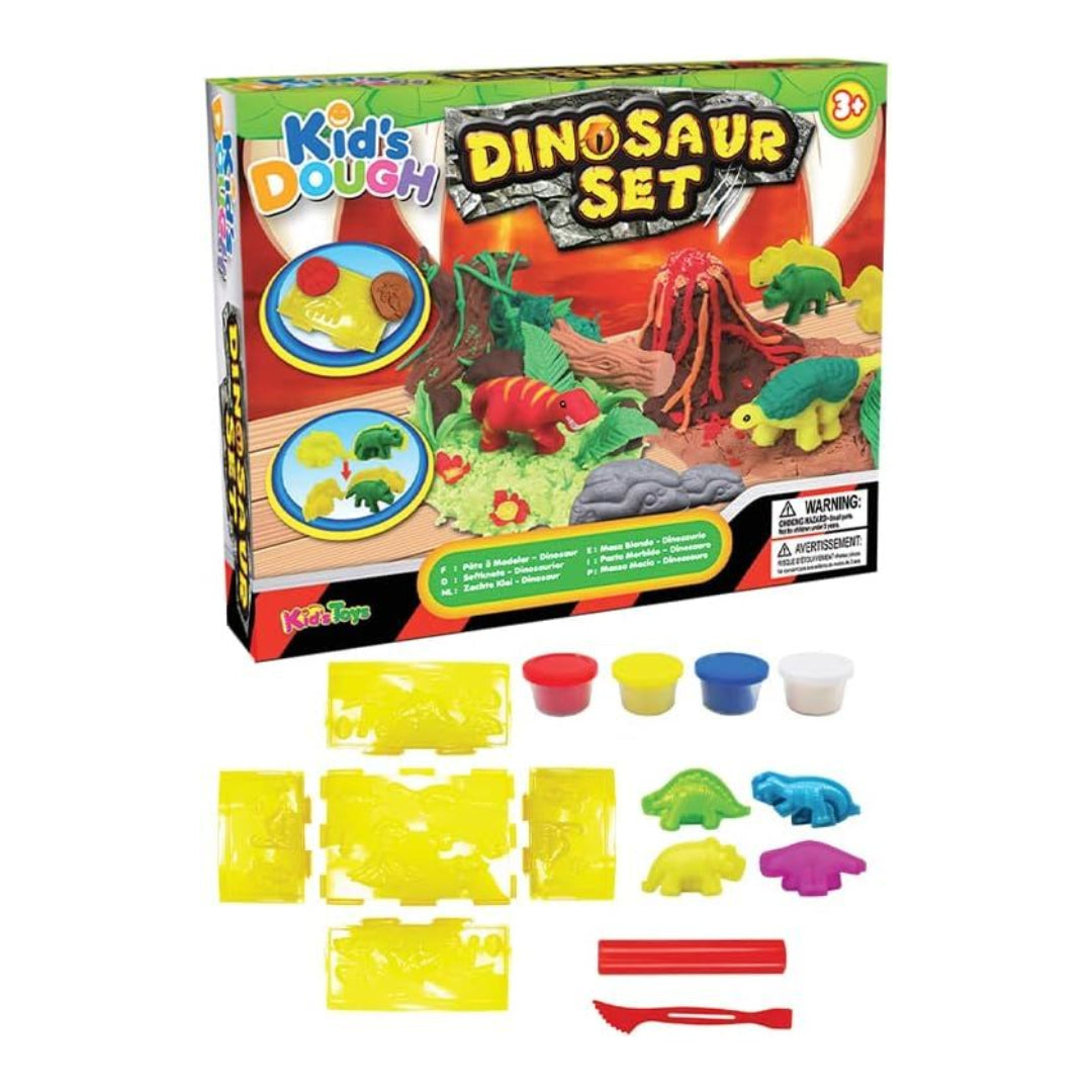 Kids Toys Dough Dinosaur Set 50G - 4 Pack