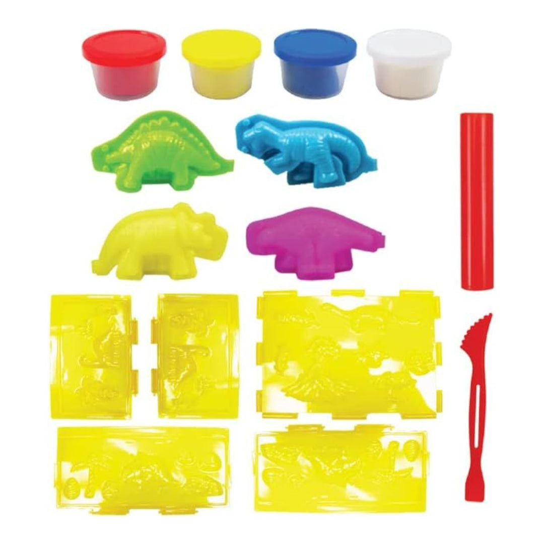 Kids Toys Dough Dinosaur Set 50G - 4 Pack