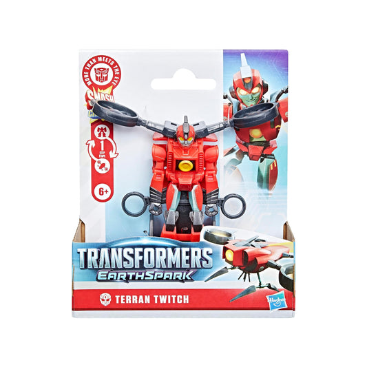 Transformers EarthSpark 1-Step Smash Changers Terran Twitch 4-Inch Action Figure