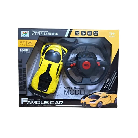 Remote Control Famous Car with Steering Wheel Controller – 1:24 Scale
