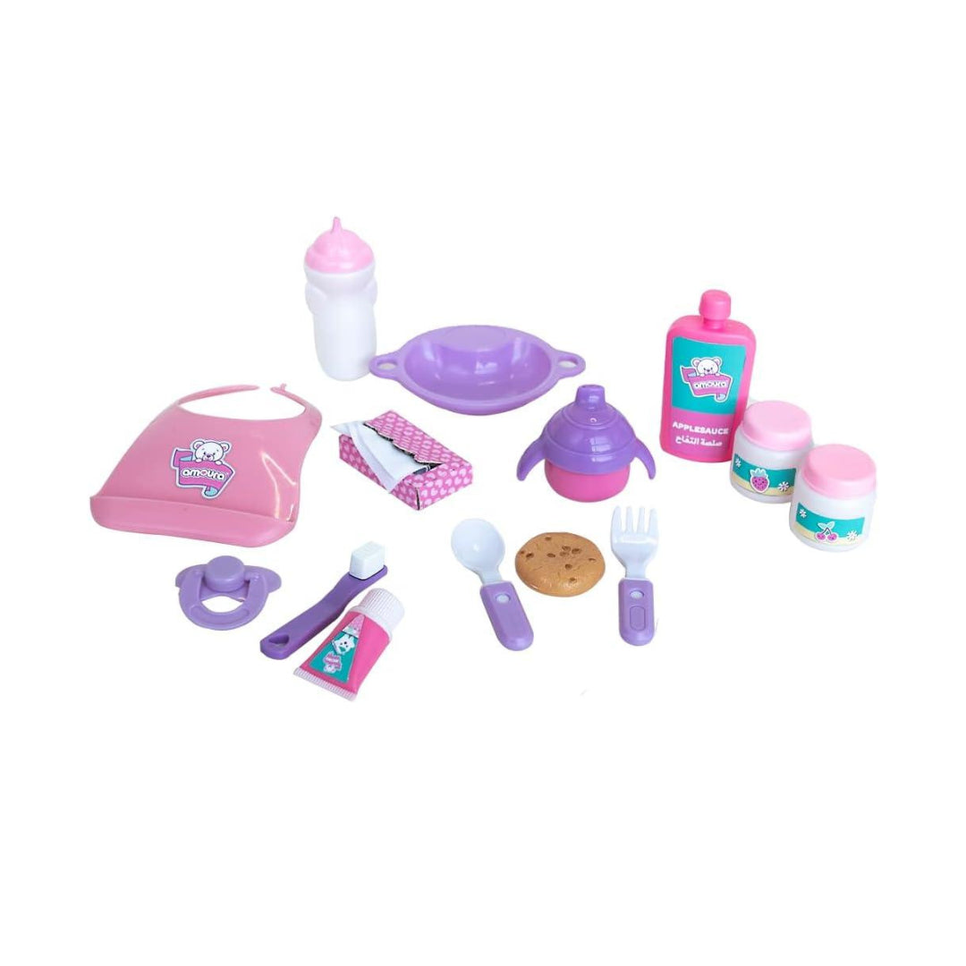 Baby Amoura Love & Feed 15-Inch Doll Set