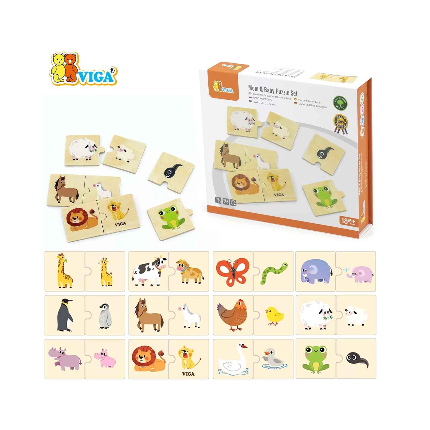 Mom & Baby Puzzle Set