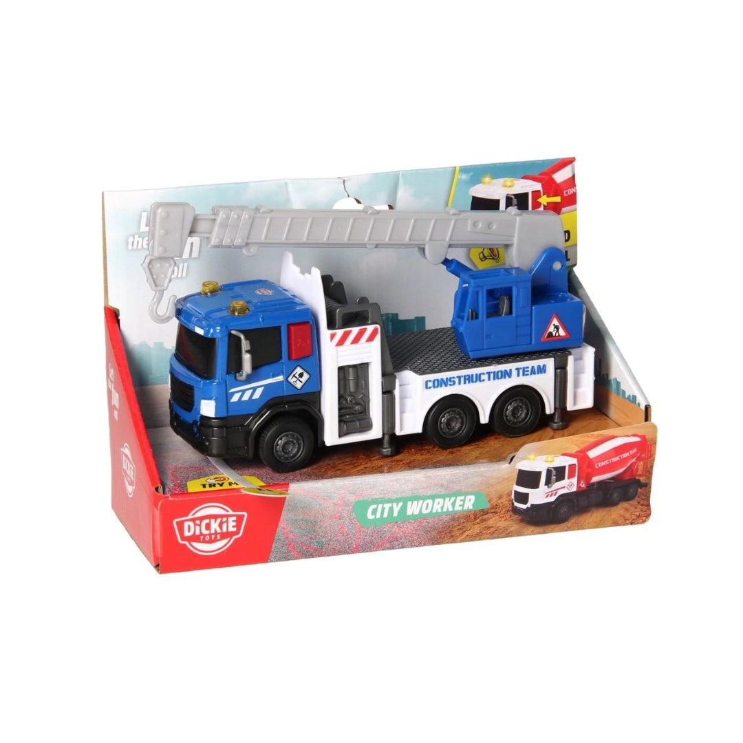 Dickie City Worker Truck with Crane