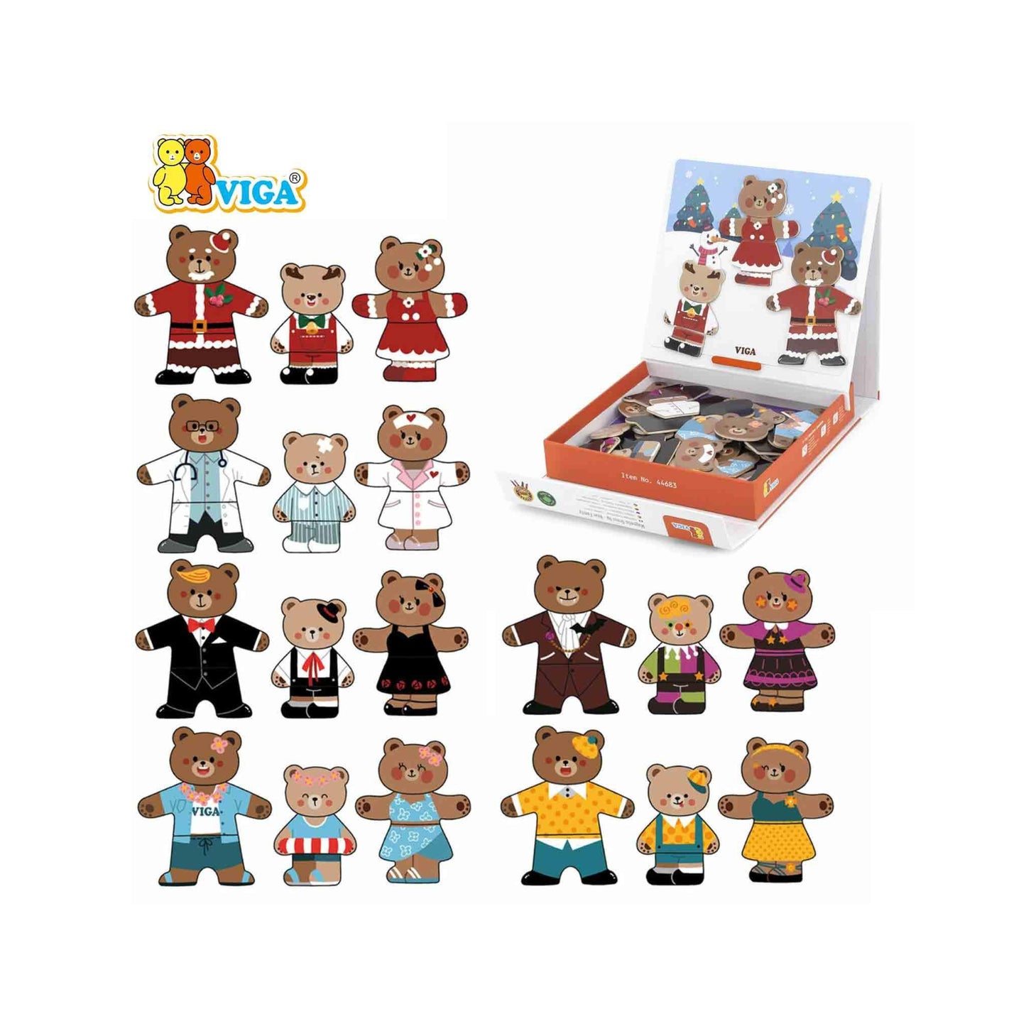 Magnetic Dress Up - Bear Family