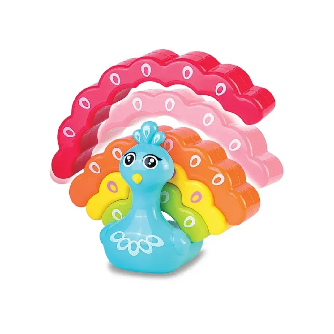 Little Learners Peacock Stacker