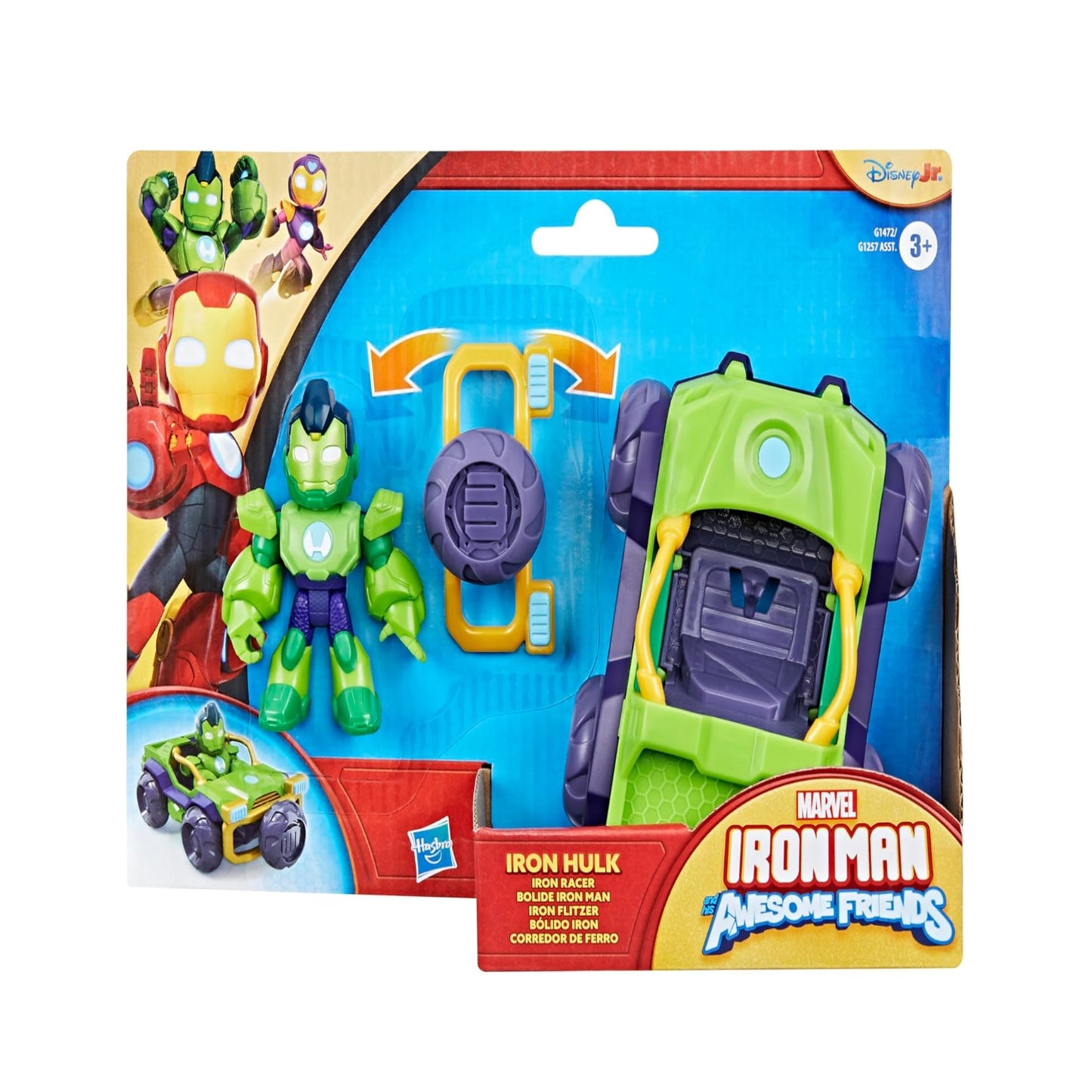 Marvel Iron Man and his Awesome Friends Iron Hulk Racer Set