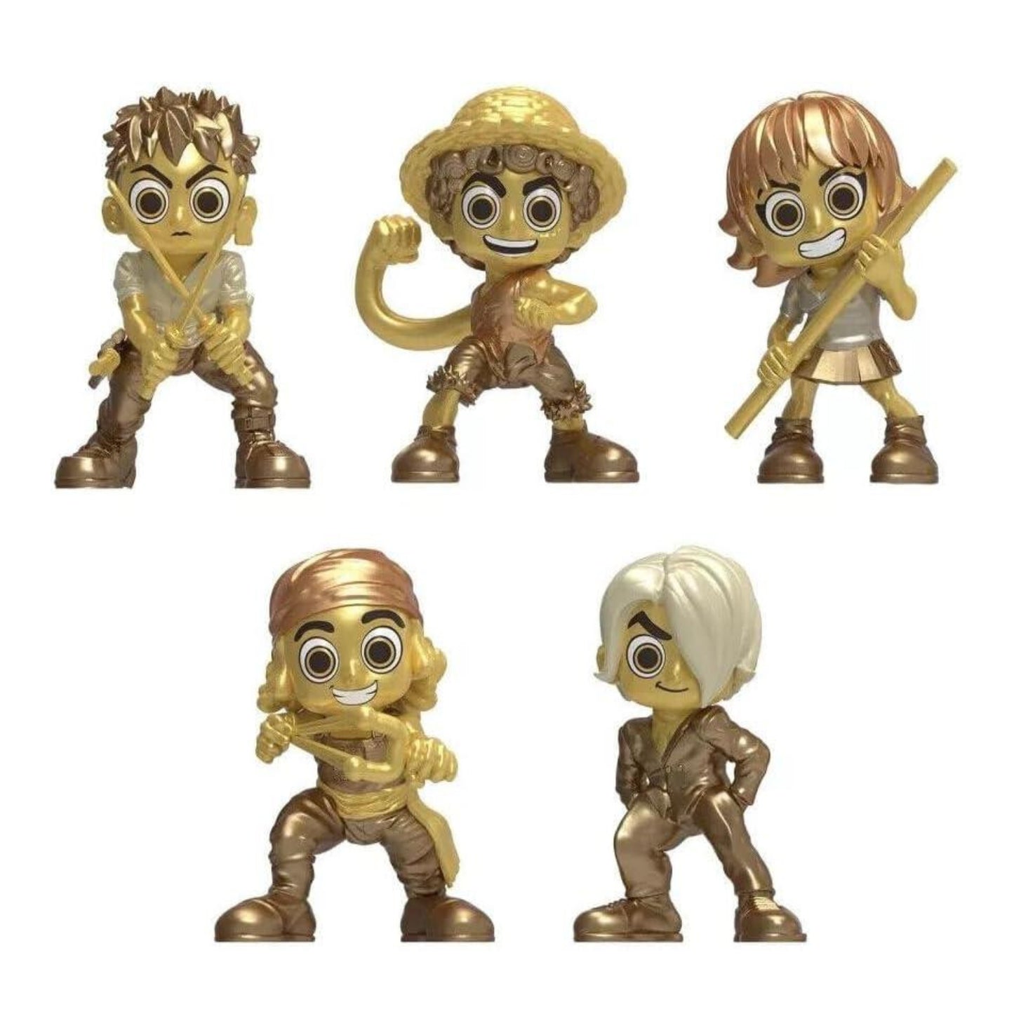 Phat Mojo One Piece Collectible Straw Hat Mini Figure 5Pack