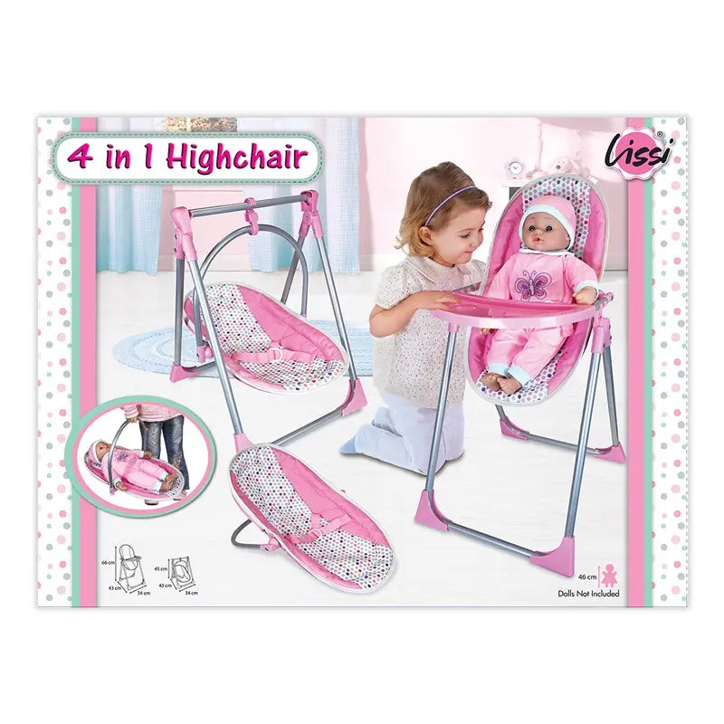 Lissi 4-In-1 Baby Highchair and Baby Doll