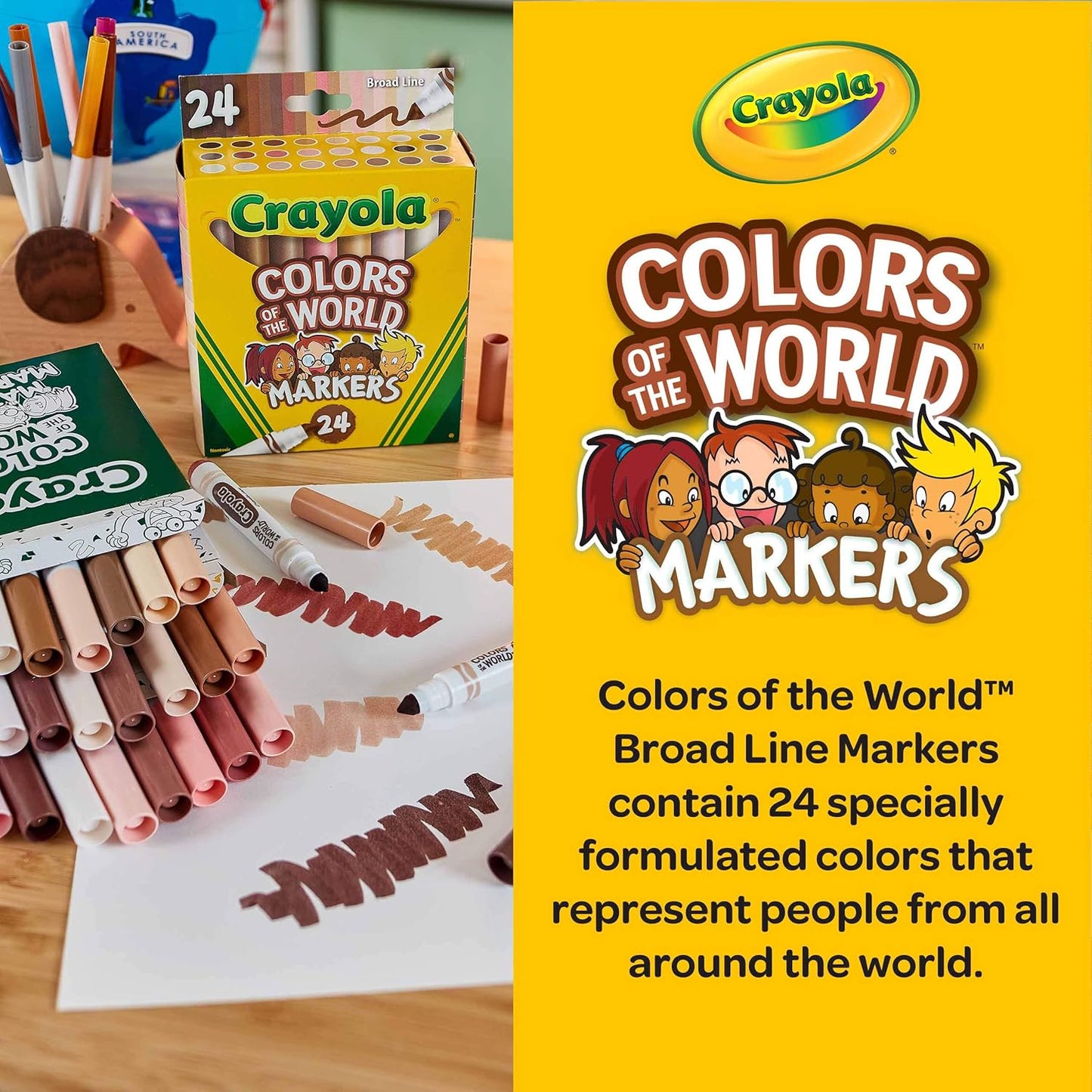 Crayola Colors of The World Markers - Superpanda
