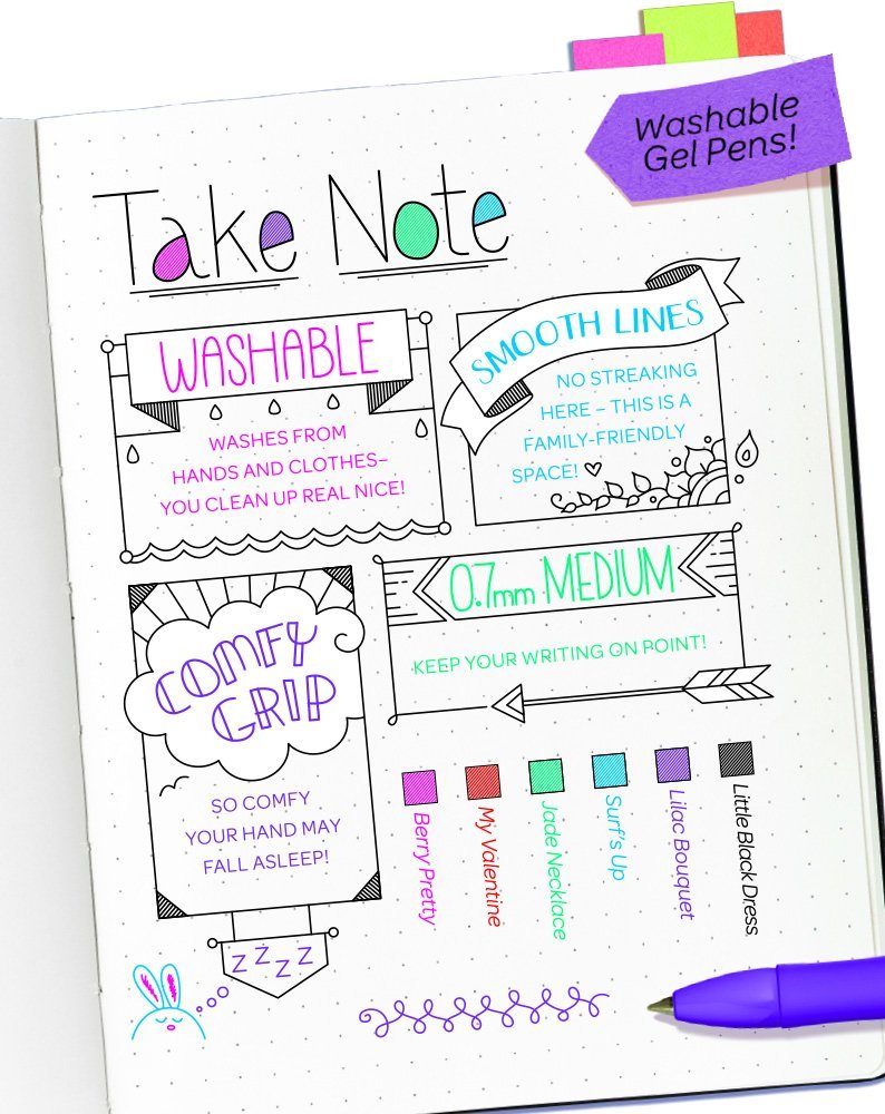 Crayola Take Note! Washable Gel Pens - Superpanda