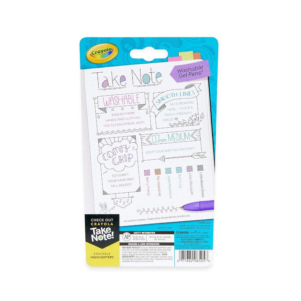 Crayola Take Note! Washable Gel Pens - Superpanda