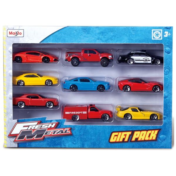 Maisto Diecast Fresh Metal Vehicle 9 Pack Set