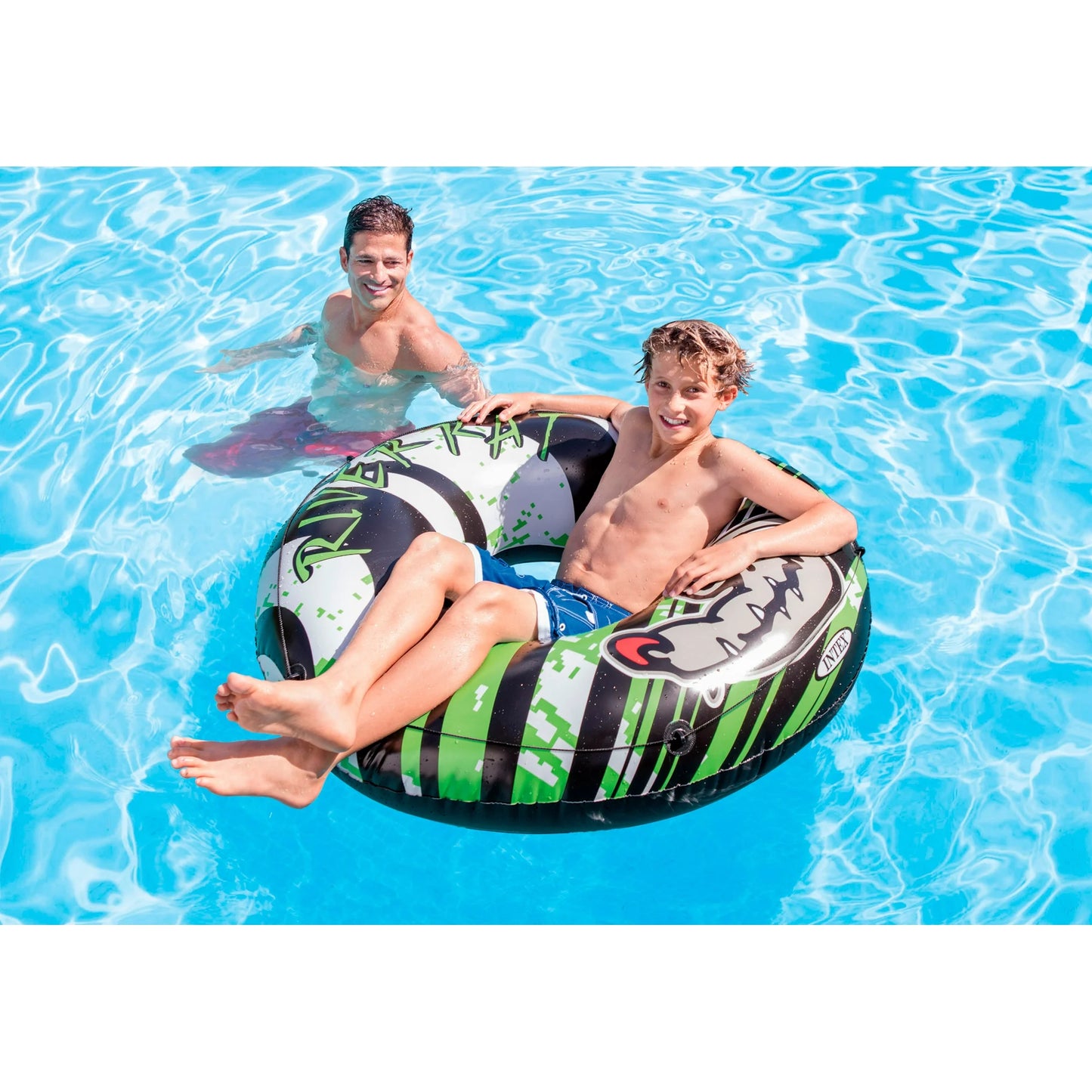 INTEX River Rat Inflatable Floating Tube Raft