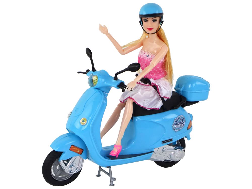Doll Set With Baby Scooters Set Accessories - Superpanda