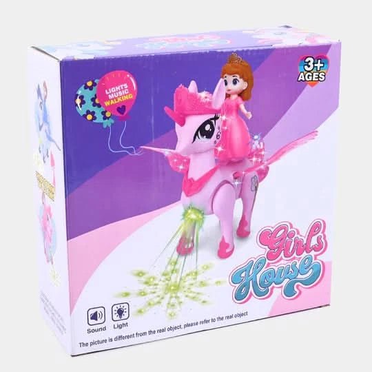 Electric Princess Flying Carriage Toy with Light Music - Superpanda