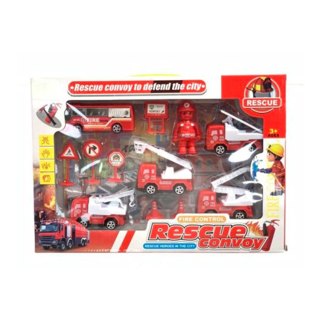 Fire Control Rescue Convoy playset - Superpanda