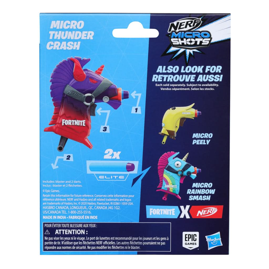 Fortnite Micro Thunder Crash Nerf Gun - Superpanda