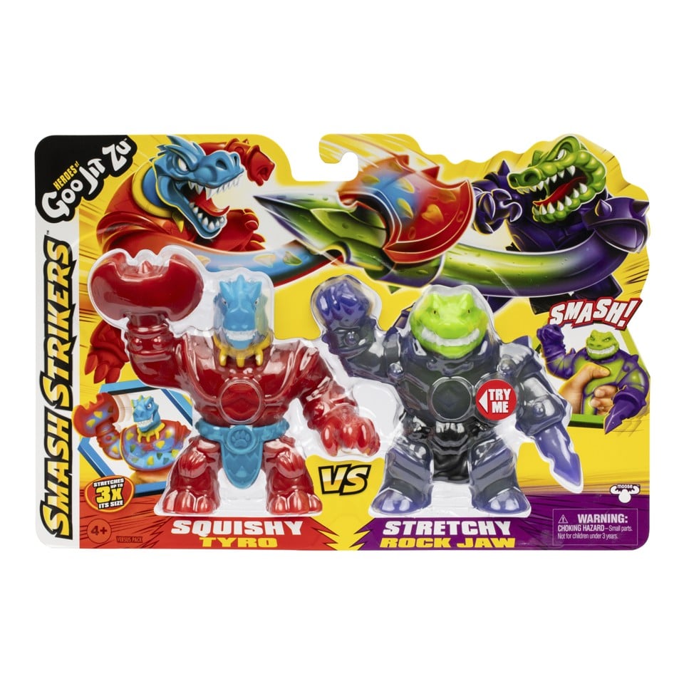 Heroes of Goo Jit Zu S12 Smash Strikers Hero Pack Tyro vs Rockjaw