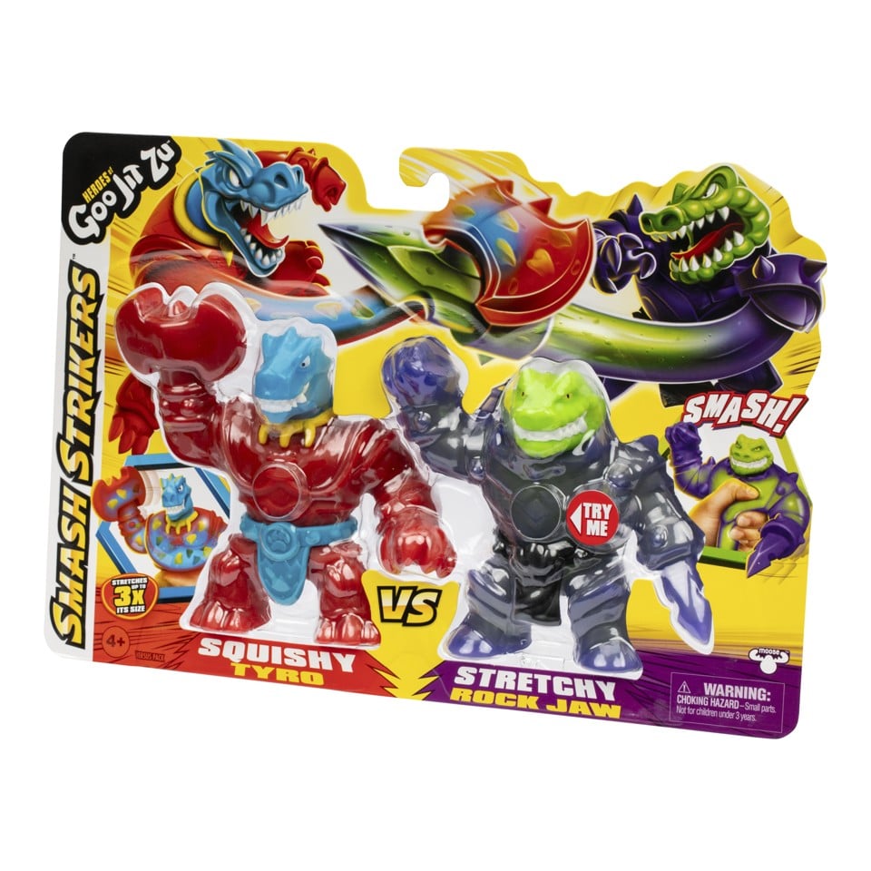 Heroes of Goo Jit Zu S12 Smash Strikers Hero Pack Tyro vs Rockjaw