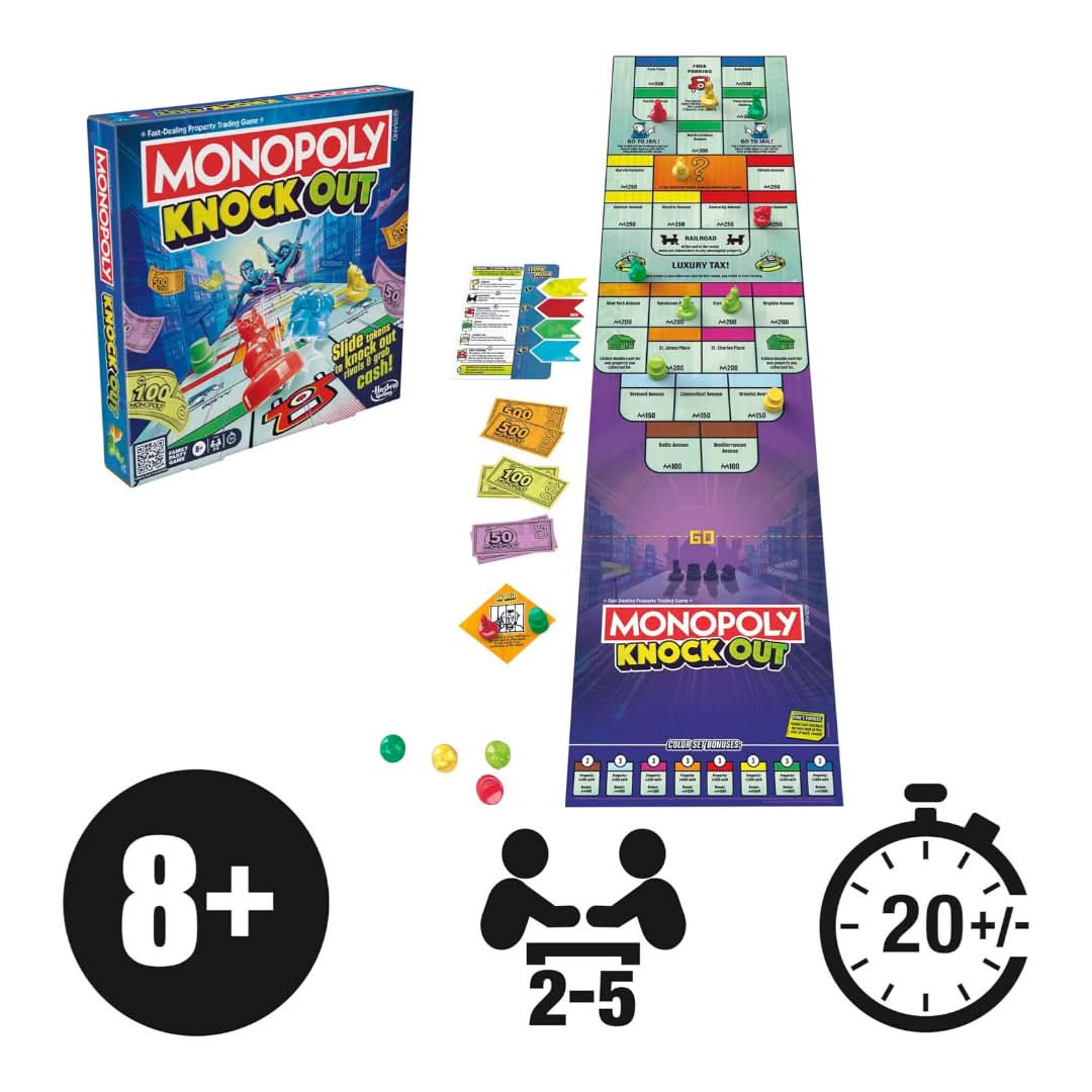 Hasbro Monopoly Knockout - Superpanda