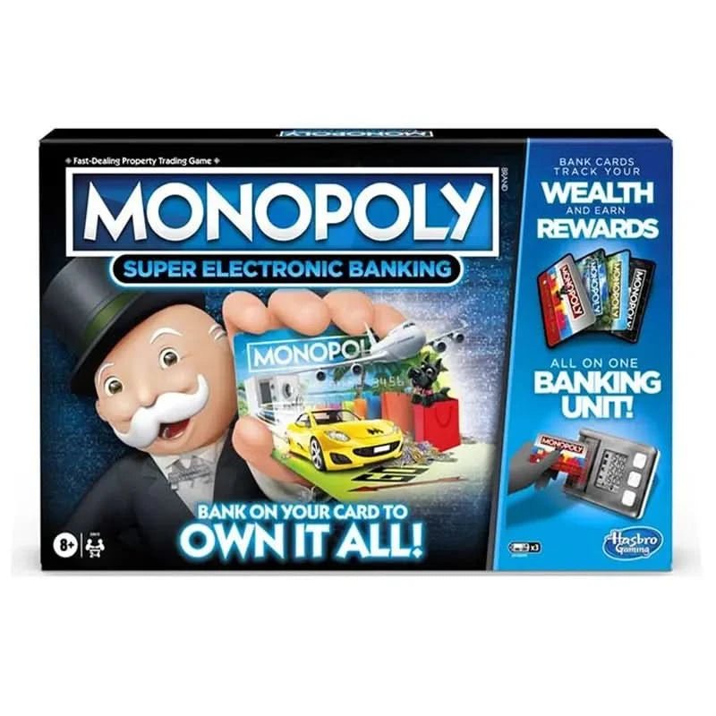 HASBRO Monopoly Super Electronic Banking Board Game - Superpanda