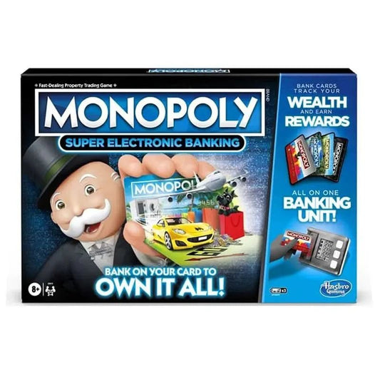 HASBRO Monopoly Super Electronic Banking Board Game - Superpanda