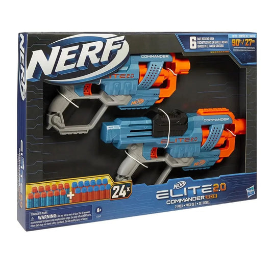 HASBRO Nerf Elite 2.0 Commander 2 Pack - Superpanda